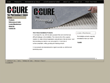 Tablet Screenshot of c-cure.com